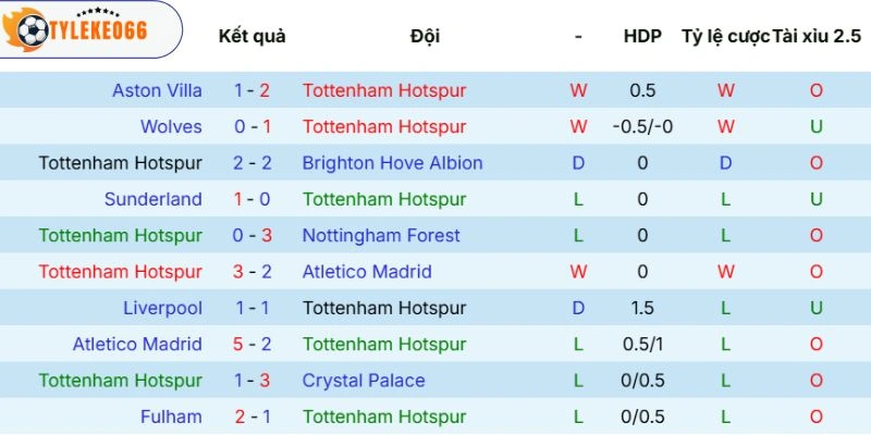 Ấn tượng ra sân của Tottenham Hotspur